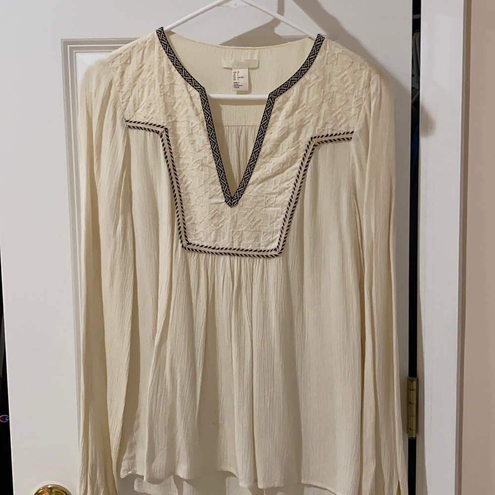 Off white H&M blouse